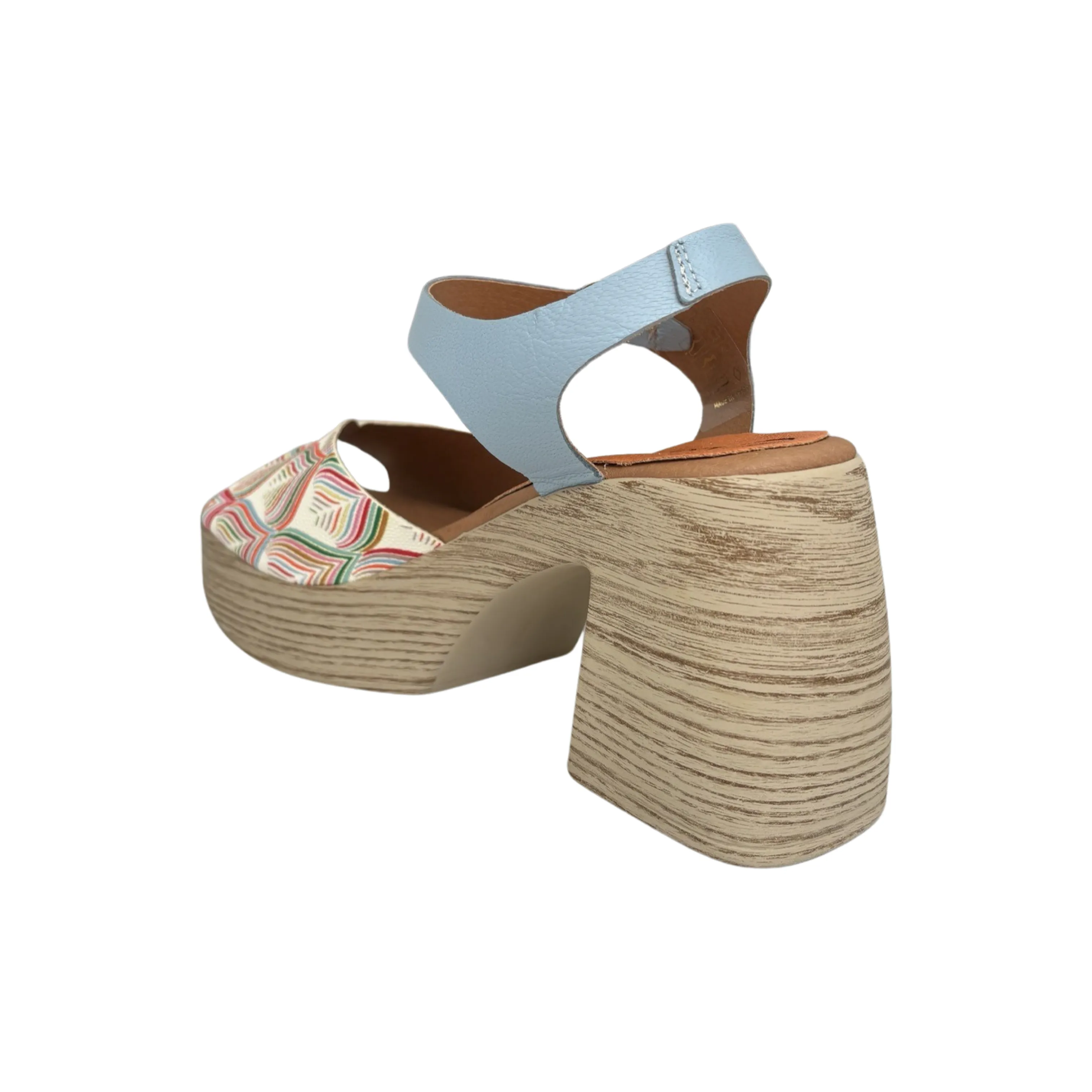 43805 Light Blue Multi Clog Sandal