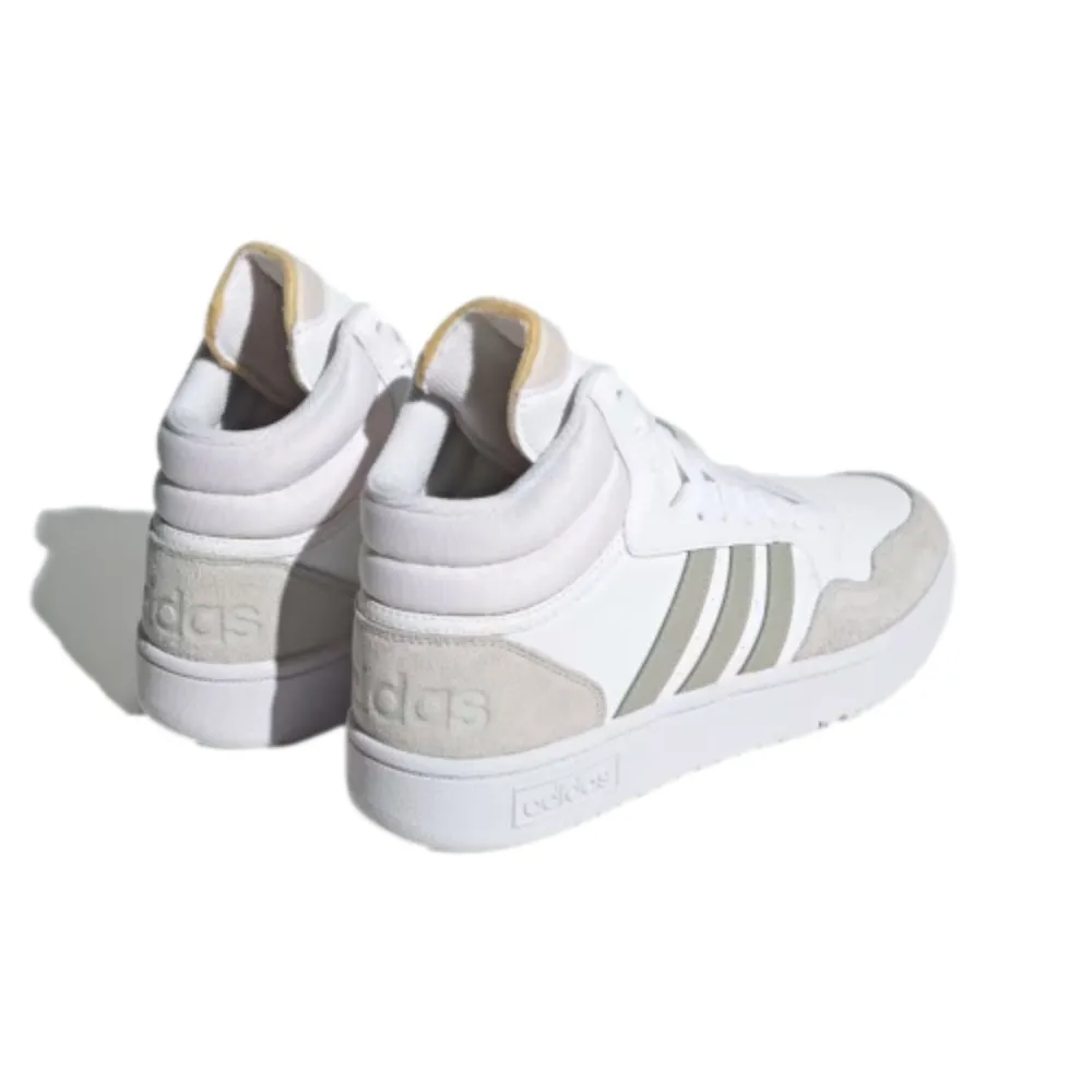 Adidas Men's Hoops 3.0 Mid Classic Vintage Basketball Shoe (Cloud White/Metal Grey/Grey One)