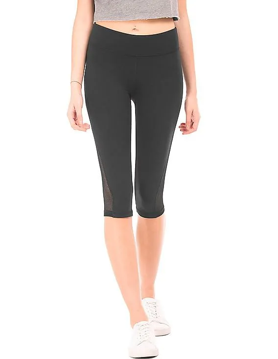 Aeropostale Mesh Inset Cropped Leggings