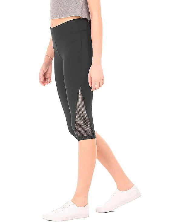 Aeropostale Mesh Inset Cropped Leggings