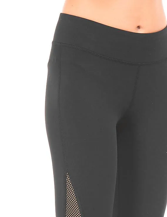 Aeropostale Mesh Inset Cropped Leggings