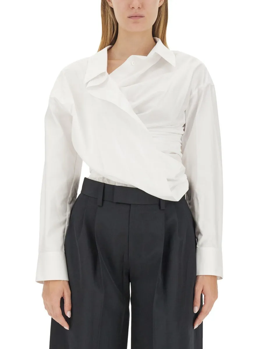 Alexander Wang  |Casual Style Plain Cotton Cropped Tops Shirts & Blouses