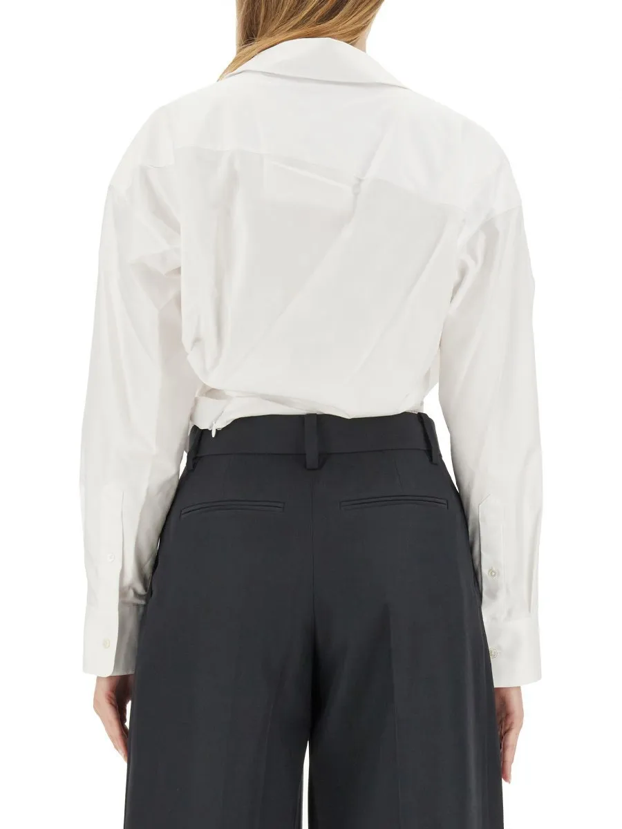 Alexander Wang  |Casual Style Plain Cotton Cropped Tops Shirts & Blouses