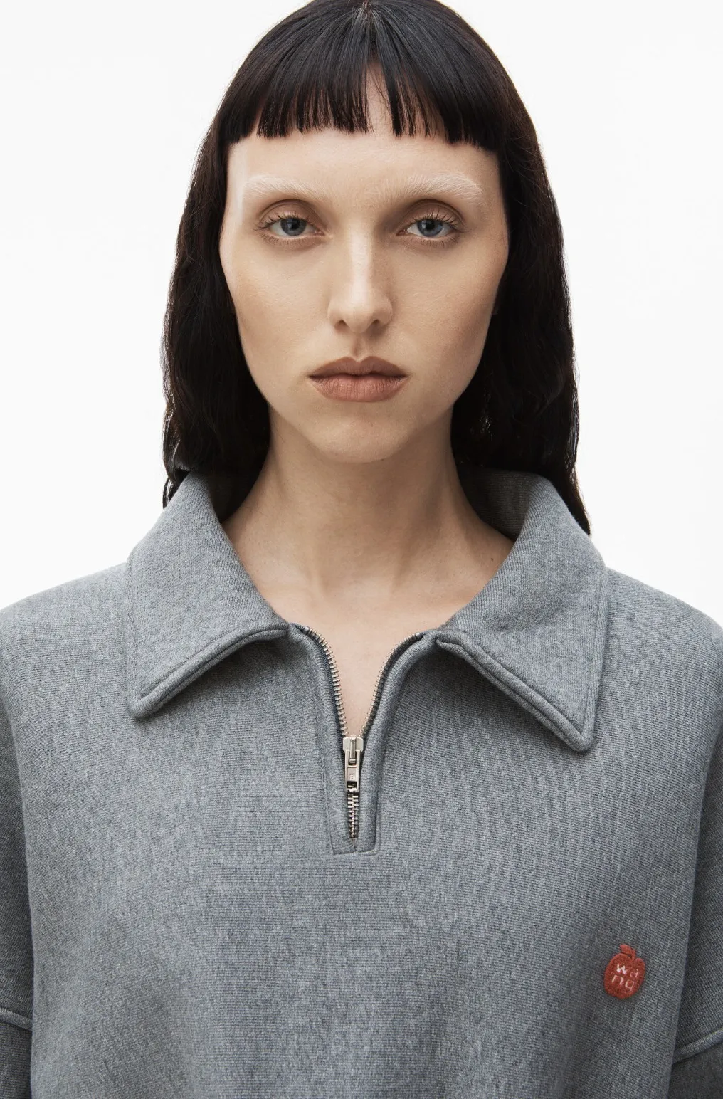 Alexander Wang  |Cotton Logo Cropped Tops Hoodies & Sweatshirts