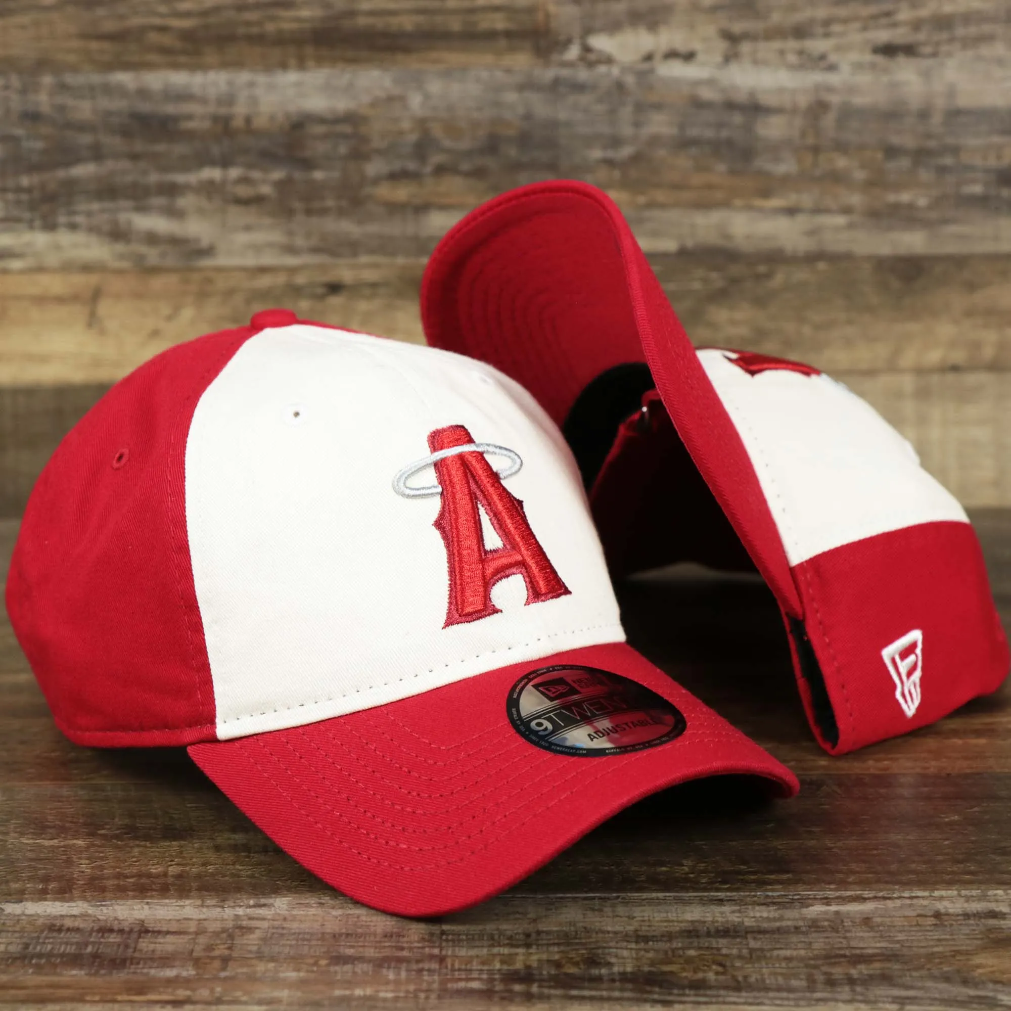 Anaheim Angles 2021 City Connect 9Twenty Dad Hat | New Era White and Red