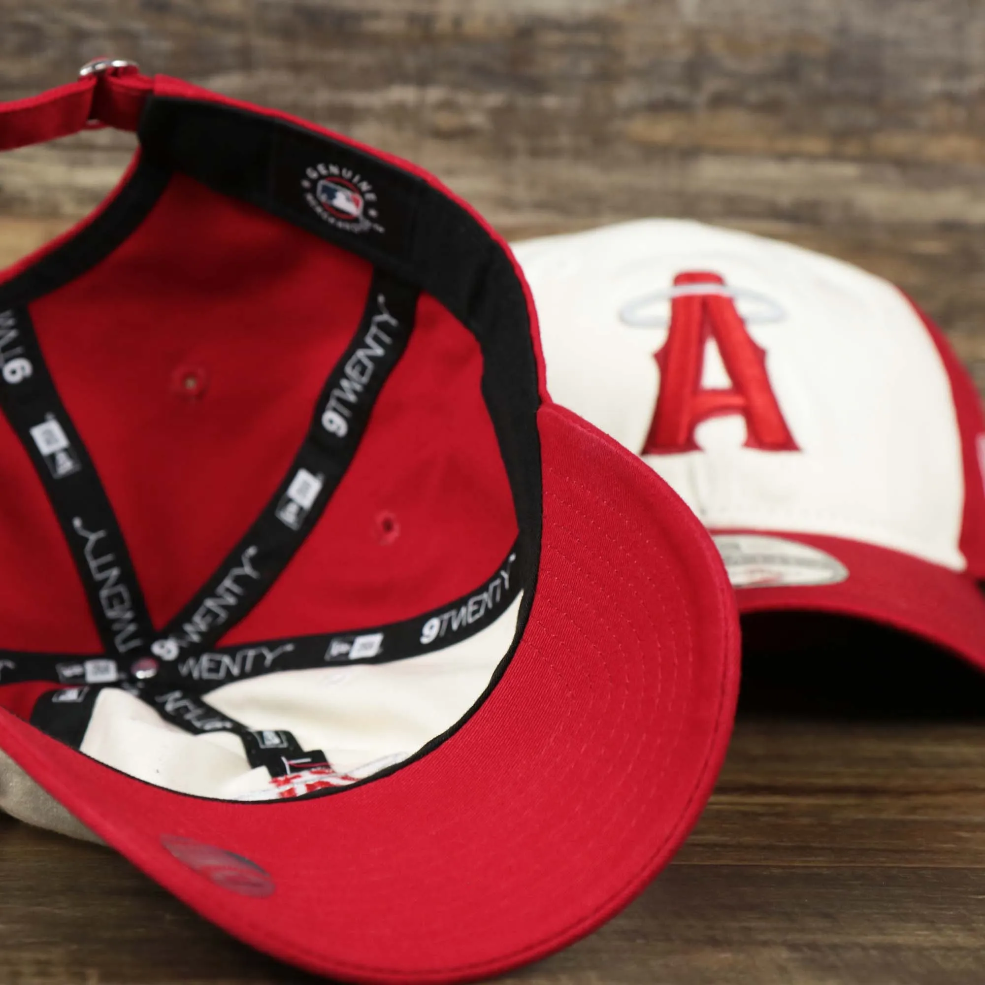 Anaheim Angles 2021 City Connect 9Twenty Dad Hat | New Era White and Red