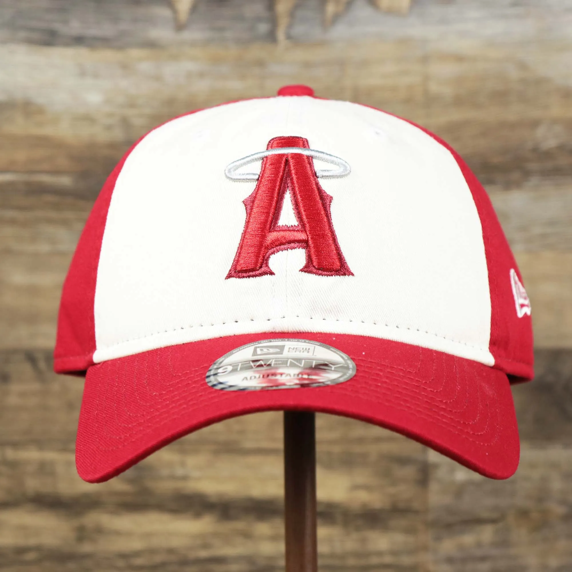 Anaheim Angles 2021 City Connect 9Twenty Dad Hat | New Era White and Red