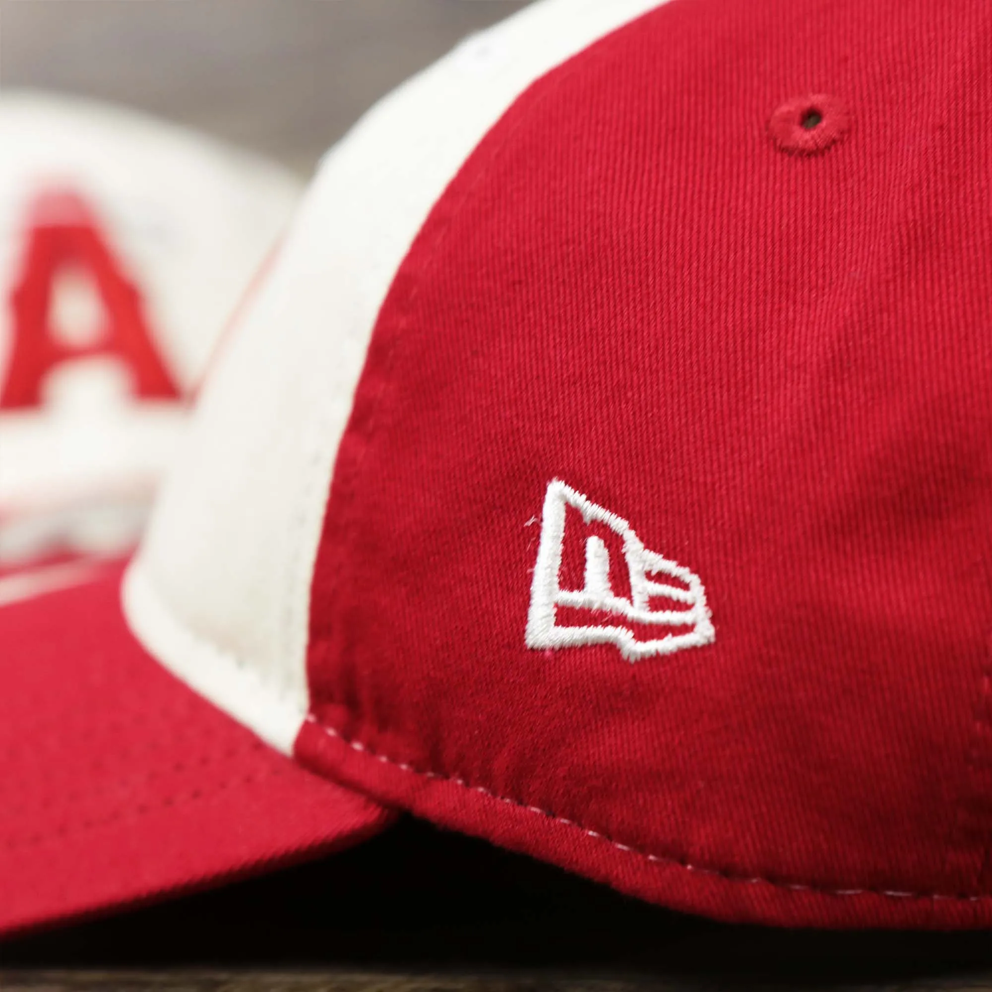 Anaheim Angles 2021 City Connect 9Twenty Dad Hat | New Era White and Red