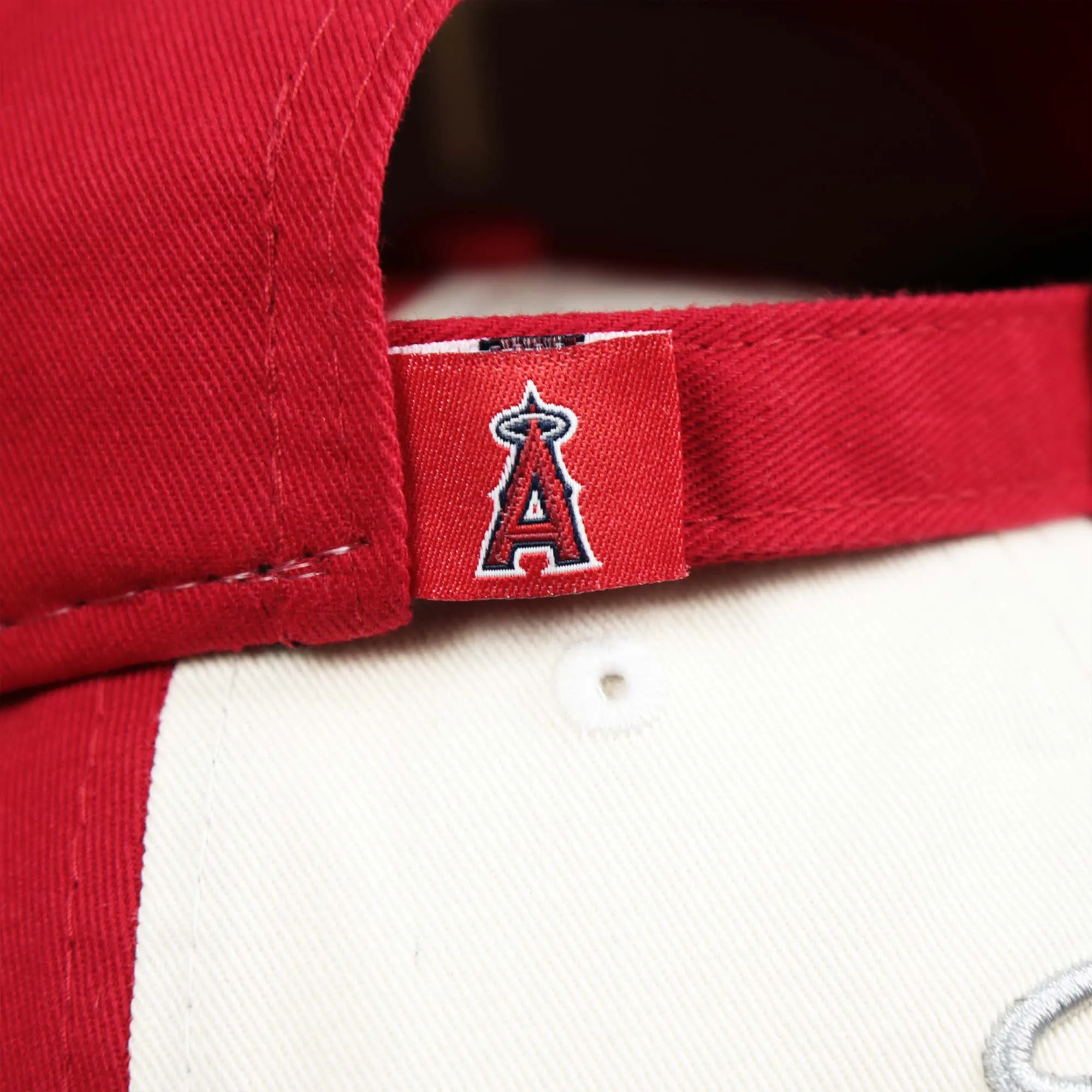 Anaheim Angles 2021 City Connect 9Twenty Dad Hat | New Era White and Red