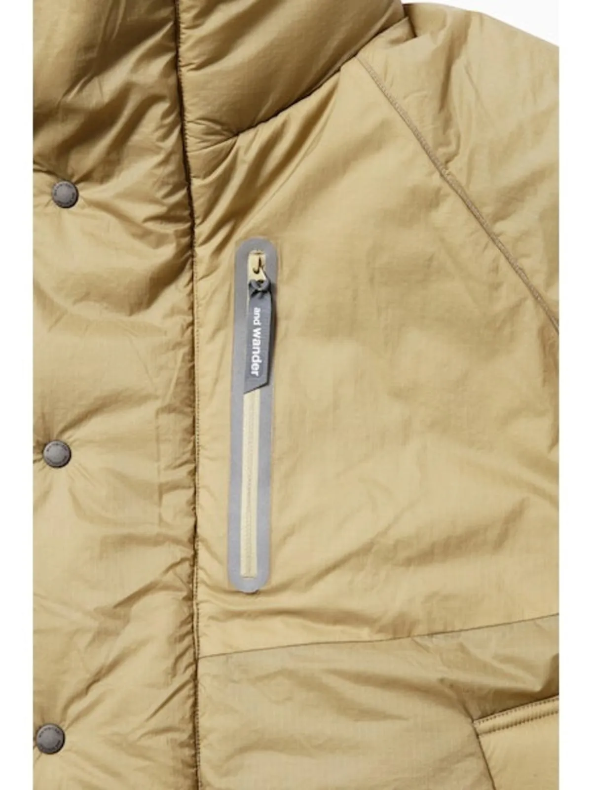 And Wander Primaloft Rip Coat - Beige