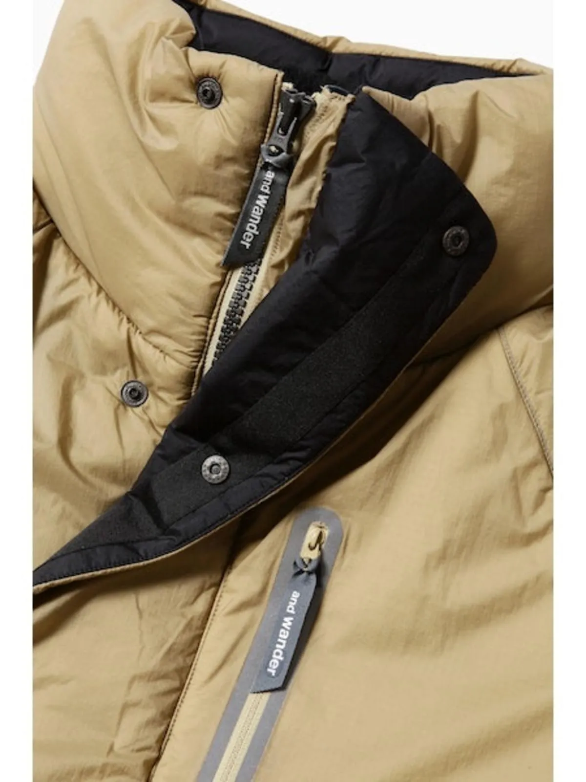 And Wander Primaloft Rip Coat - Beige