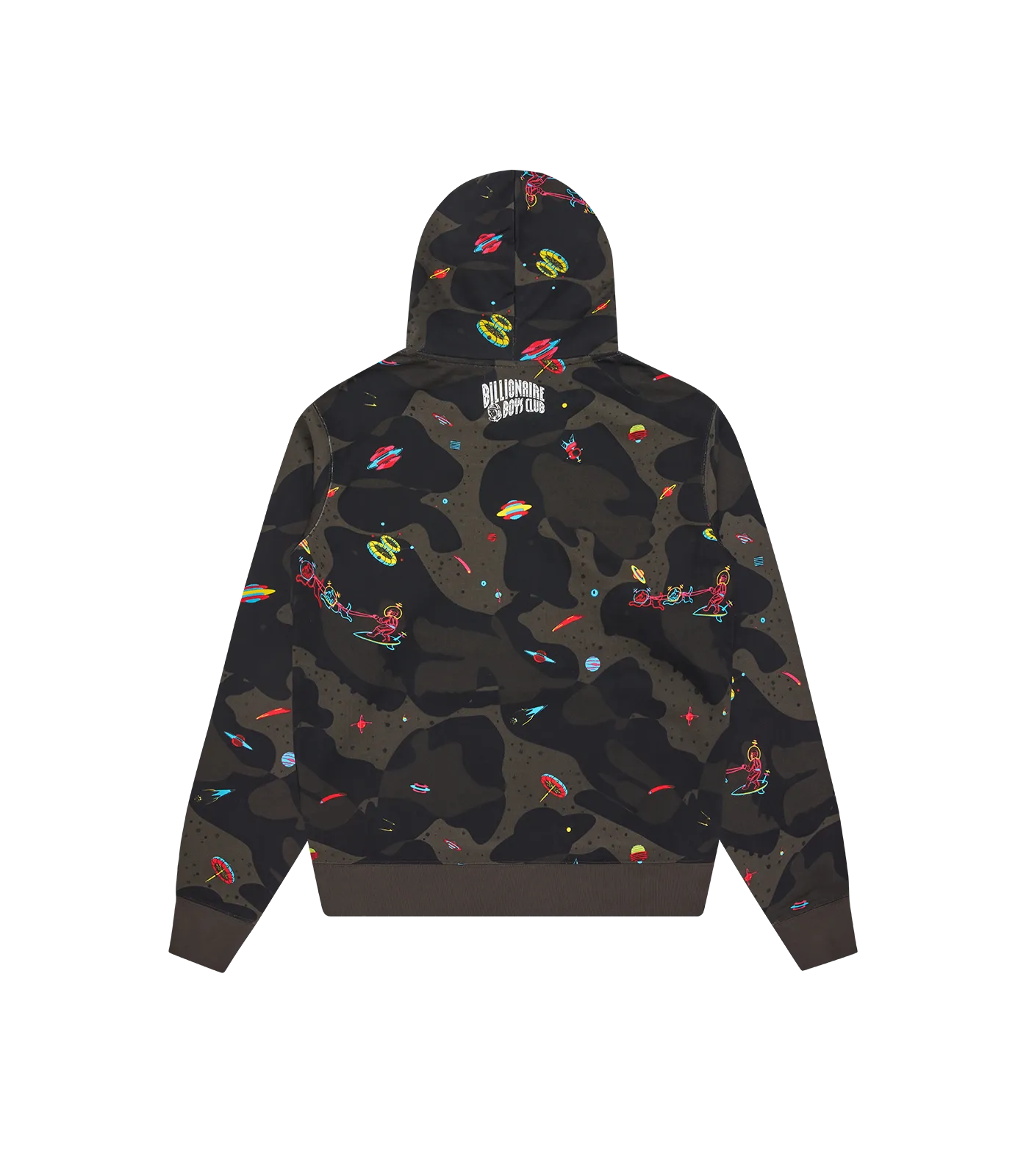 A/O SPACE CAMO POPOVER HOOD - BLACK