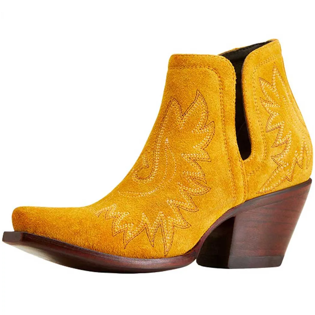 Ariat Dixon Western Bootie Gilded Suede (Women's)