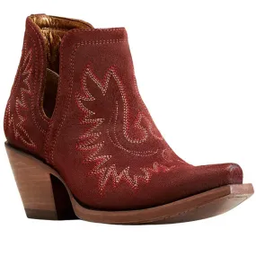 Ariat Dixon Western Bootie Merlot Suede (Women's)