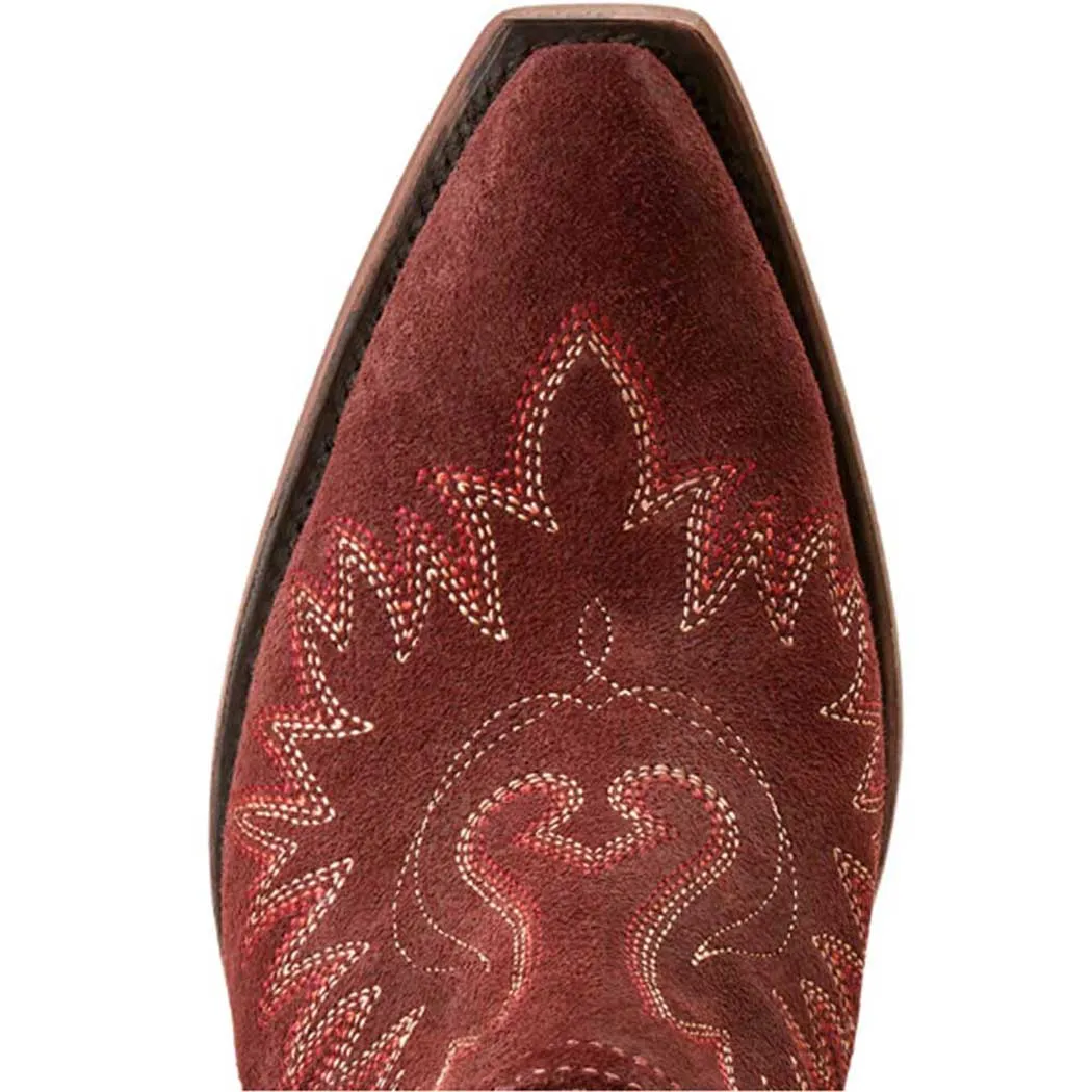 Ariat Dixon Western Bootie Merlot Suede (Women's)