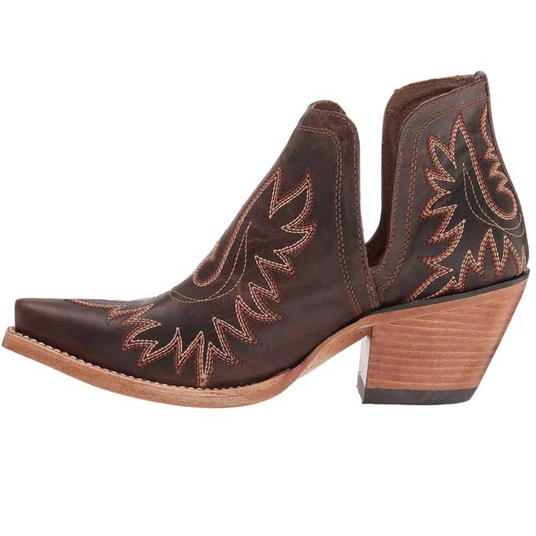 Ariat Dixon Western Bootie Weathered Brown (Women's)