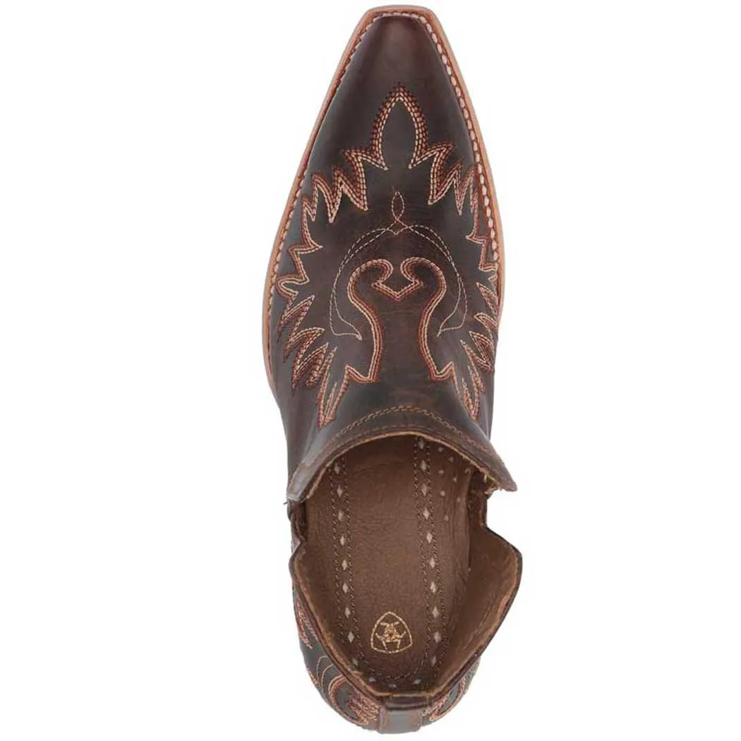 Ariat Dixon Western Bootie Weathered Brown (Women's)