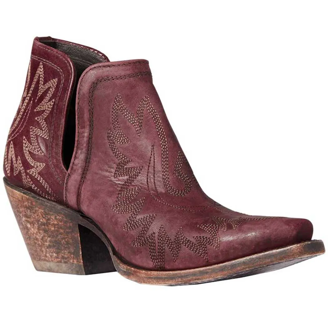 Ariat Dixon Western Bootie Weathered Red (Women's)