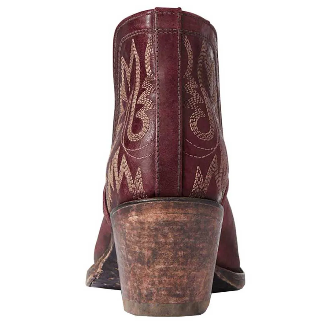 Ariat Dixon Western Bootie Weathered Red (Women's)