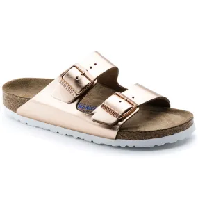 BIRKENSTOCK ARIZONA COPPER METALLIC LEATHER