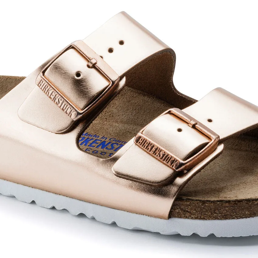 BIRKENSTOCK ARIZONA COPPER METALLIC LEATHER