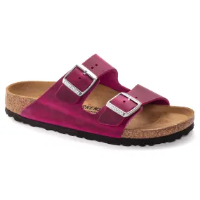 BIRKENSTOCK ARIZONA OILED LEATHER FESTIVAL FUCHSIA