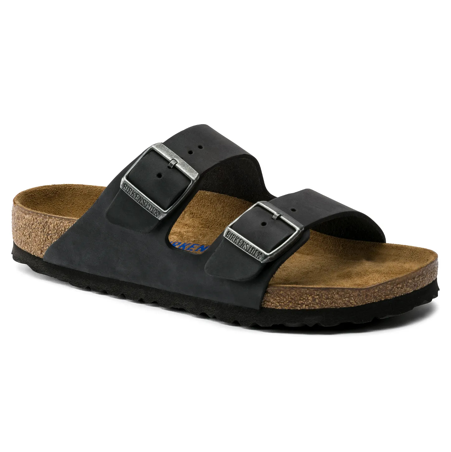 BIRKENSTOCK ARIZONA SOFT FOOTBED OILED LEATHER BLACK