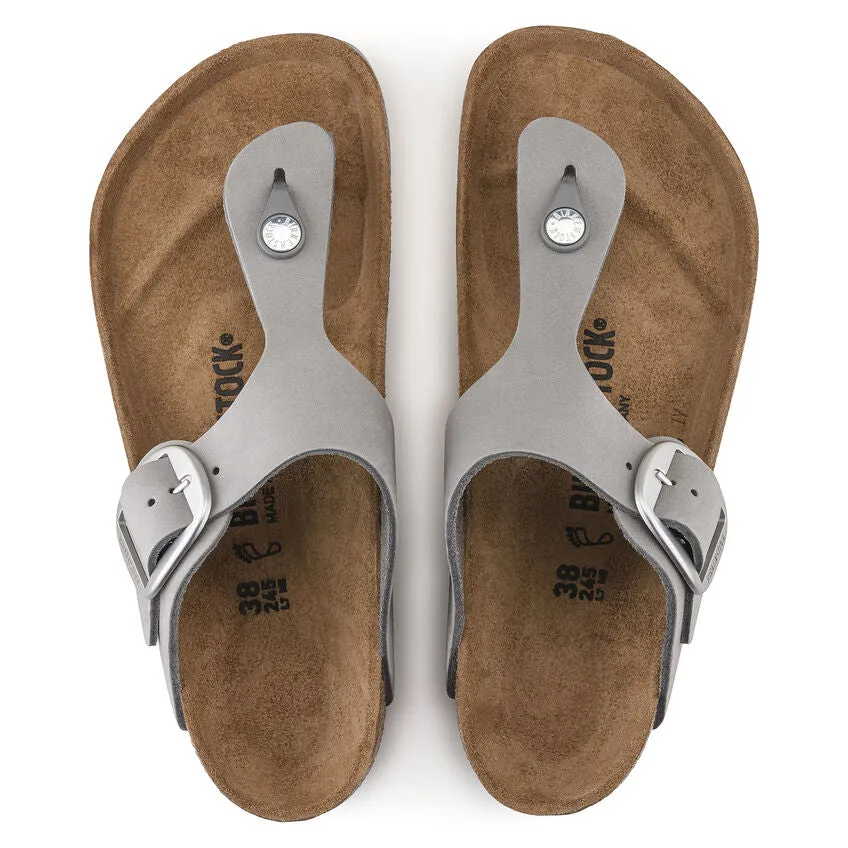 BIRKENSTOCK GIZEH BIG BUCKLE DOVE GREY LEATHER