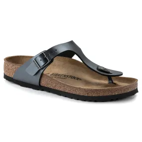 BIRKENSTOCK GIZEH METALLIC BLACK BIRKO FLOR