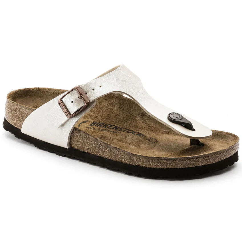 BIRKENSTOCK GIZEH PEARL WHITE BIRKO-FLOR