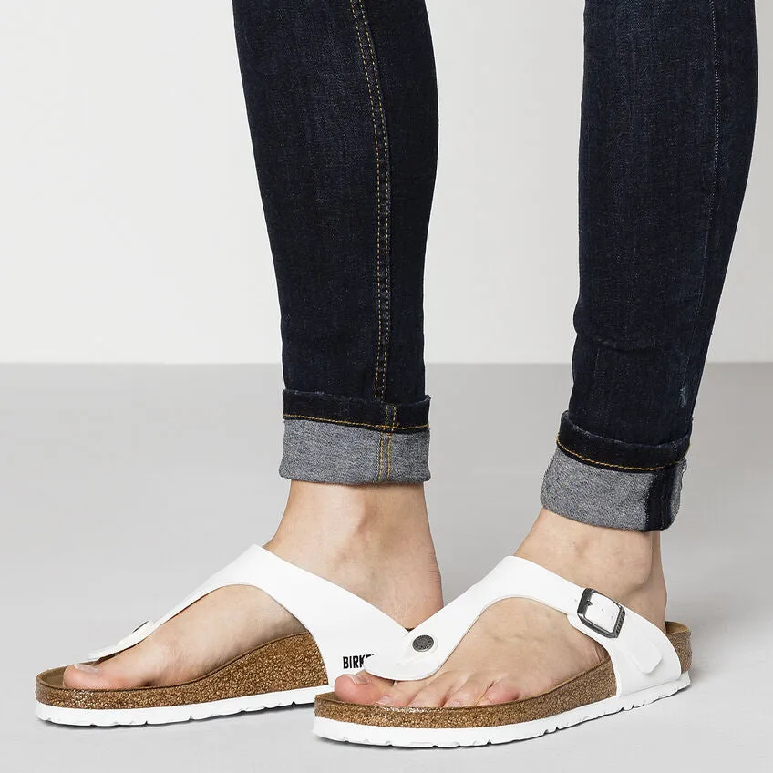 BIRKENSTOCK GIZEH WHITE BIRKO-FLOR