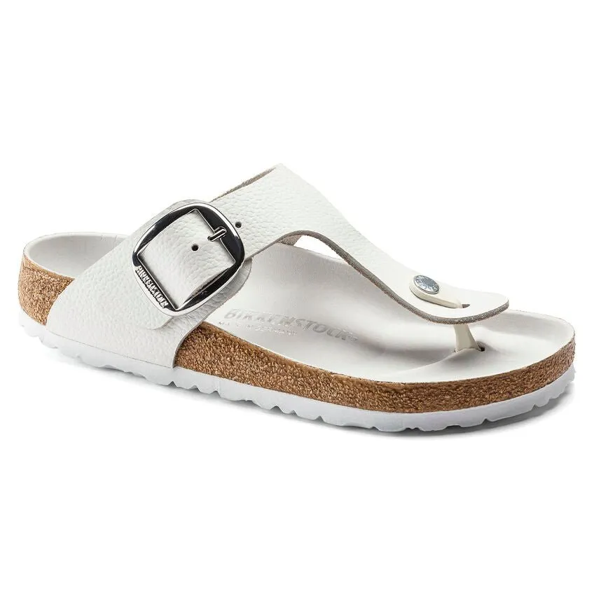 Birkenstock Women's Gizeh Big Buckle - White Leather