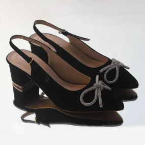 Black Fancy Heel Pumps for women