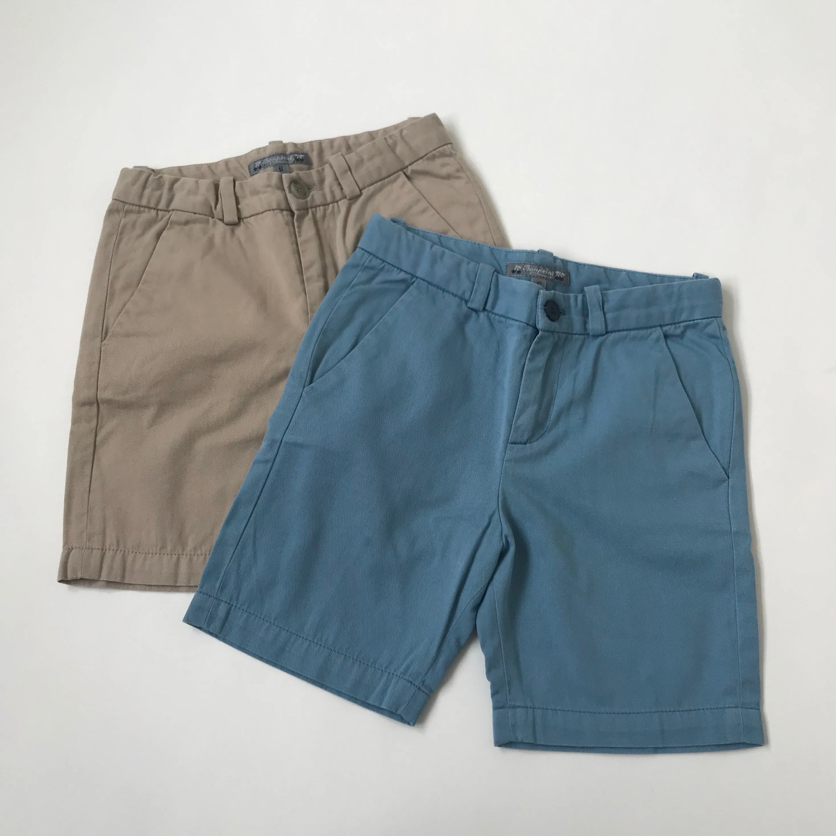 Bonpoint Sky Blue Chino Shorts: 6 Years