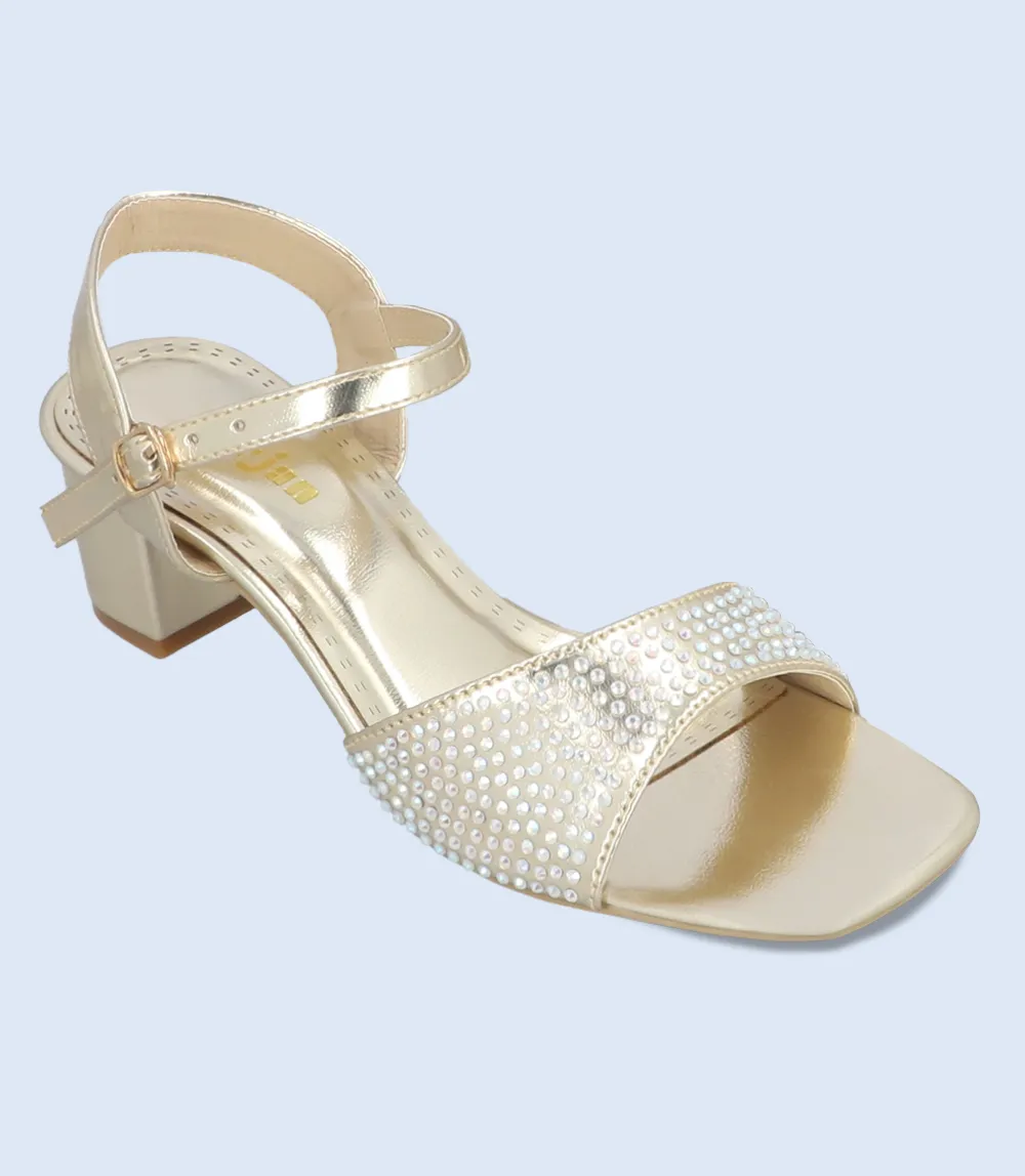 BW8730-GOLDEN-Women Formal Sandal Heels