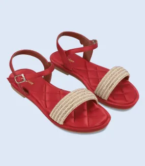 BW9481-MAROON-Women Formal Sandal