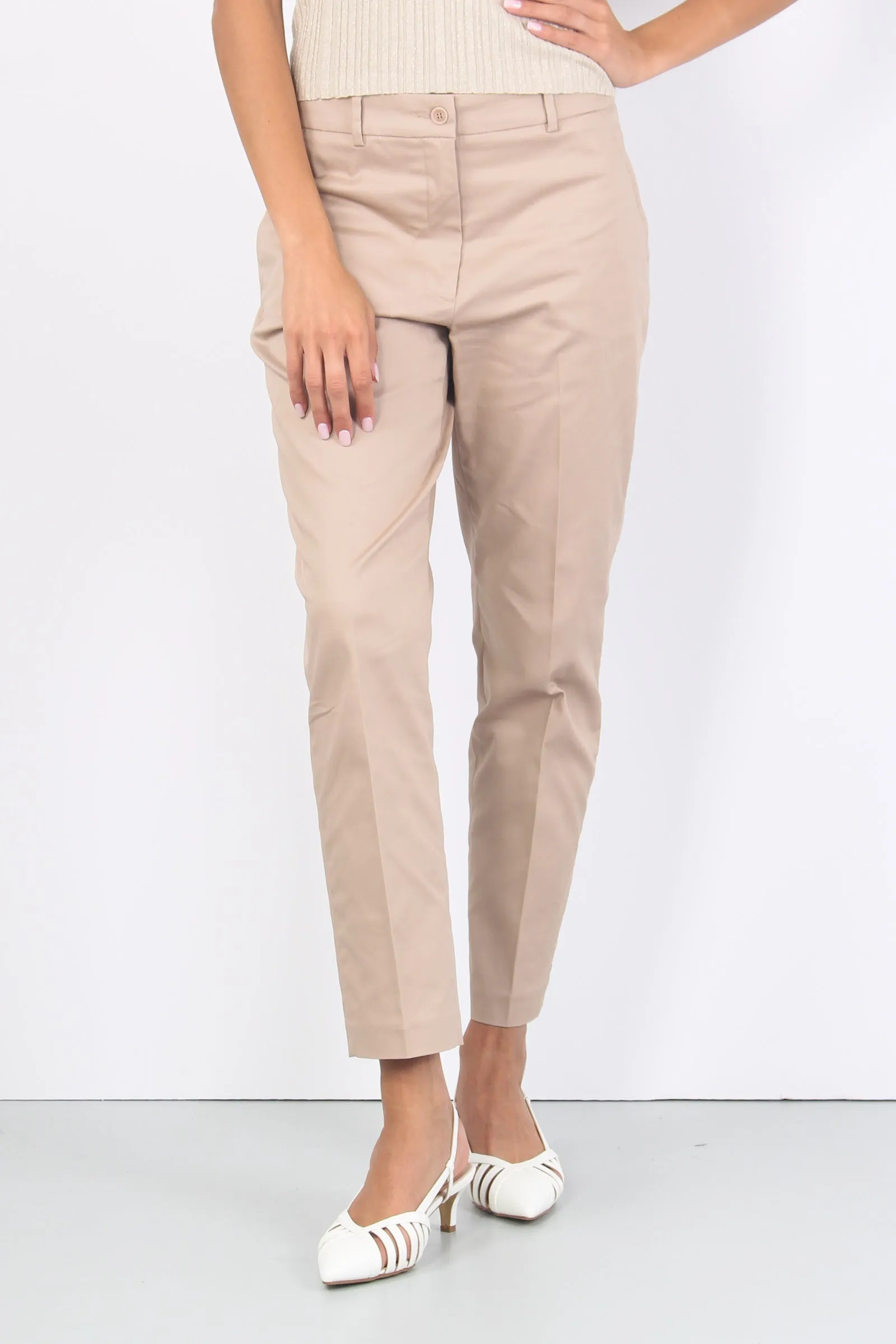 Chino Cotone Leggero Kaki