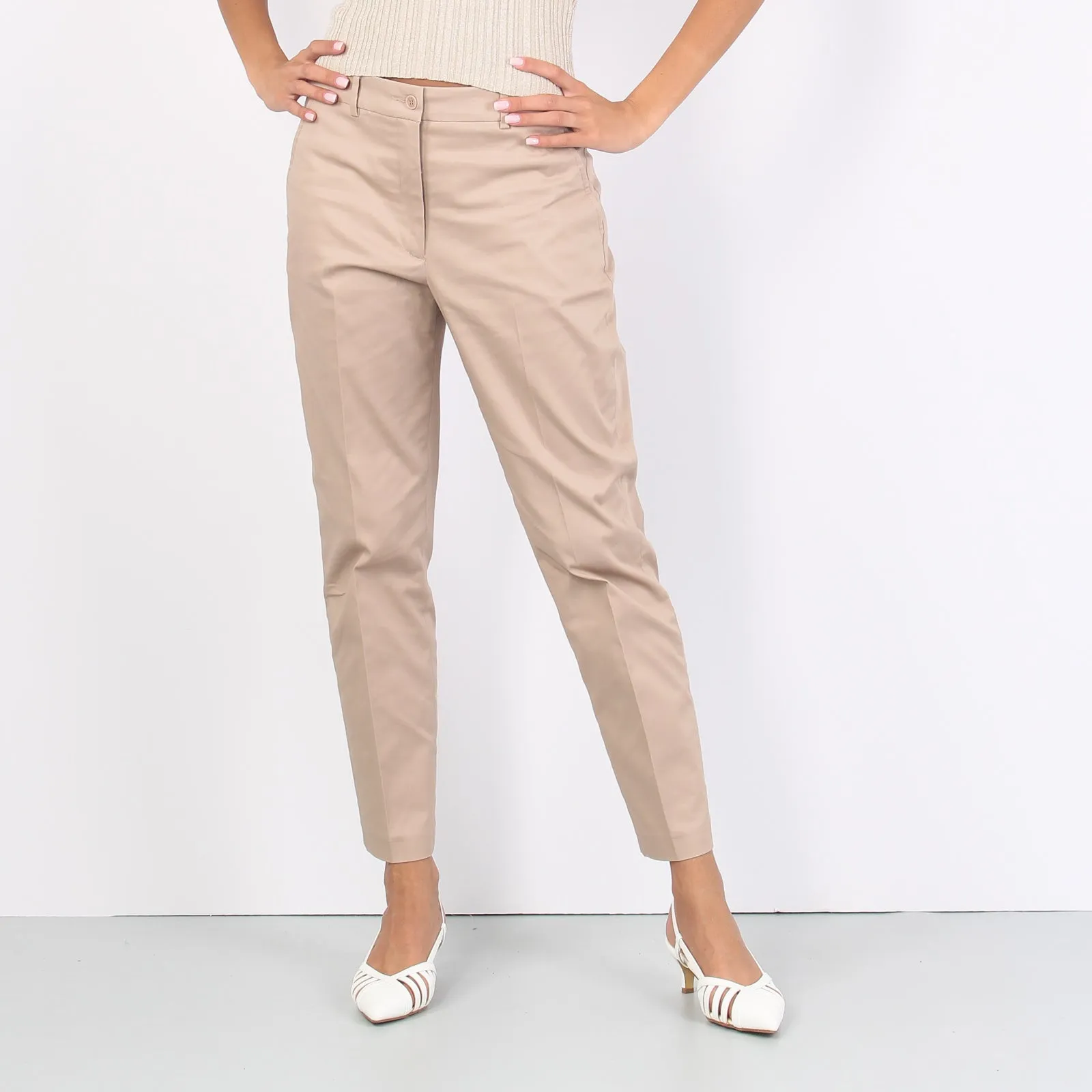 Chino Cotone Leggero Kaki