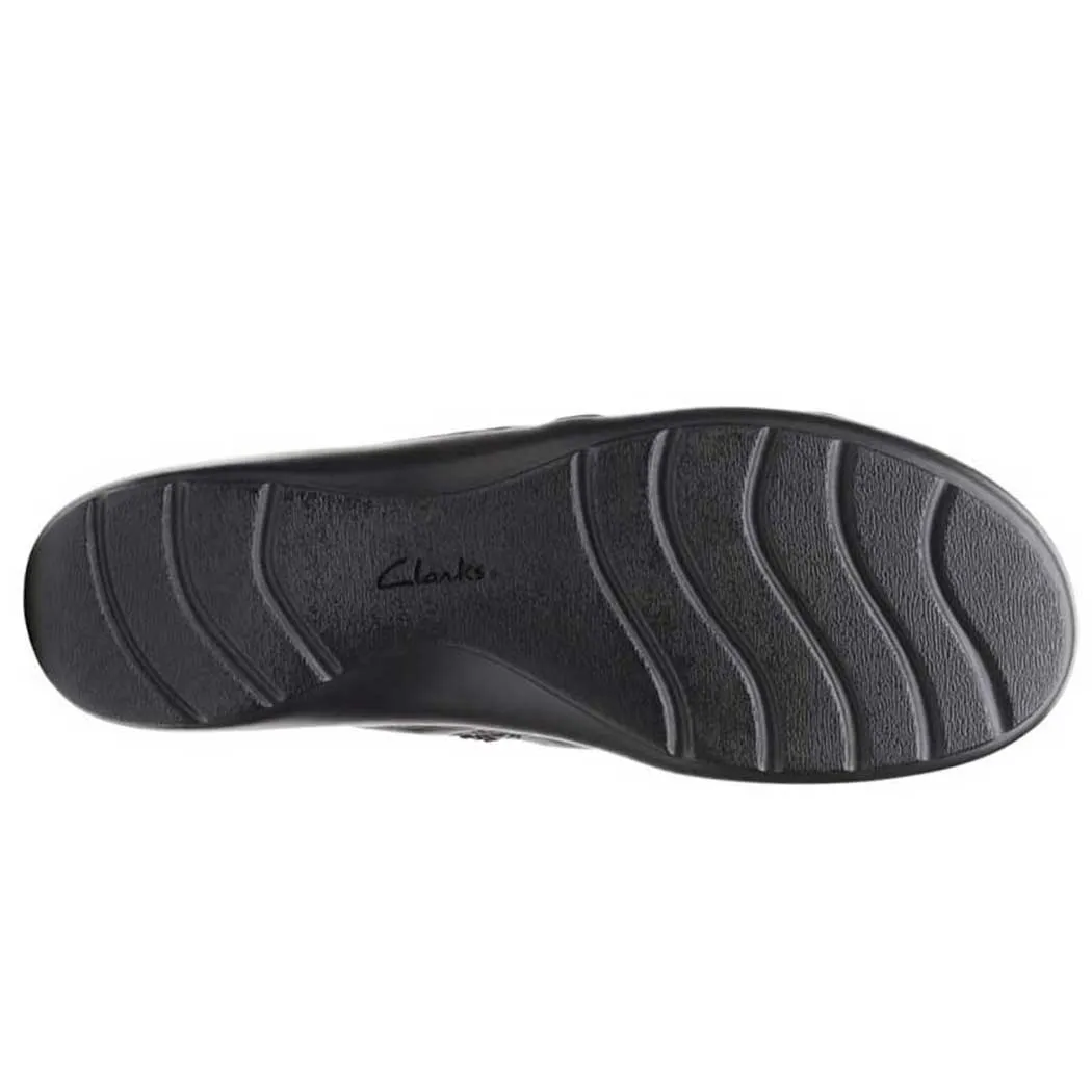 Clarks Cora Braid Shoe Slip-On Black (Women's)