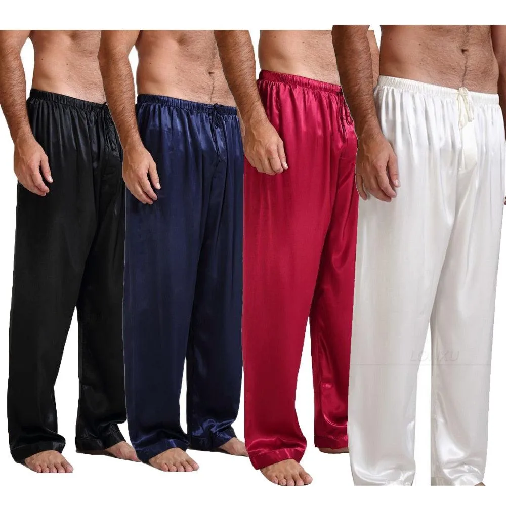 Classic Satin Pajamas Sleepwear Pants Sleep Bottoms