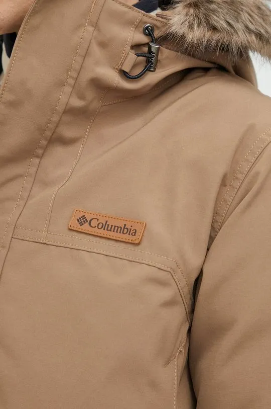 Columbia jacket Marquam men's brown color