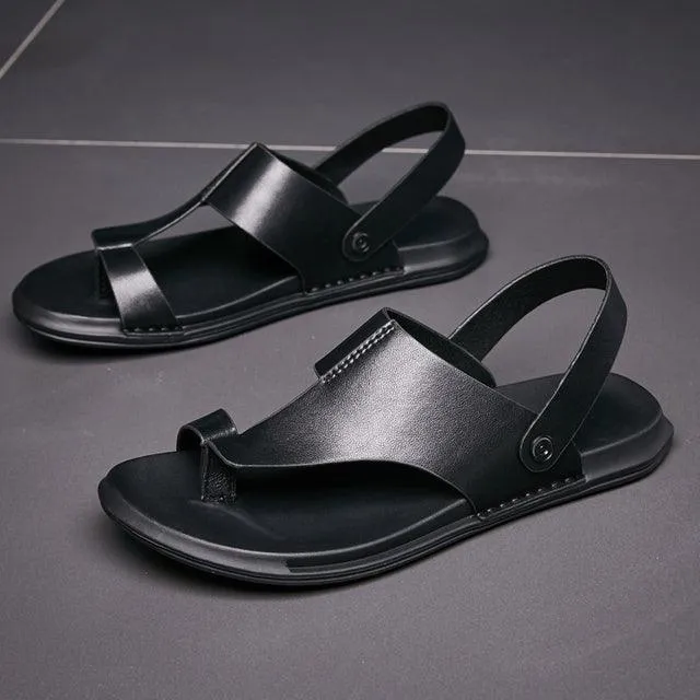 Concise Leather Sandals