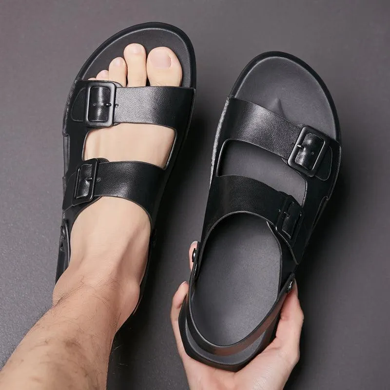 Concise Leather Sandals