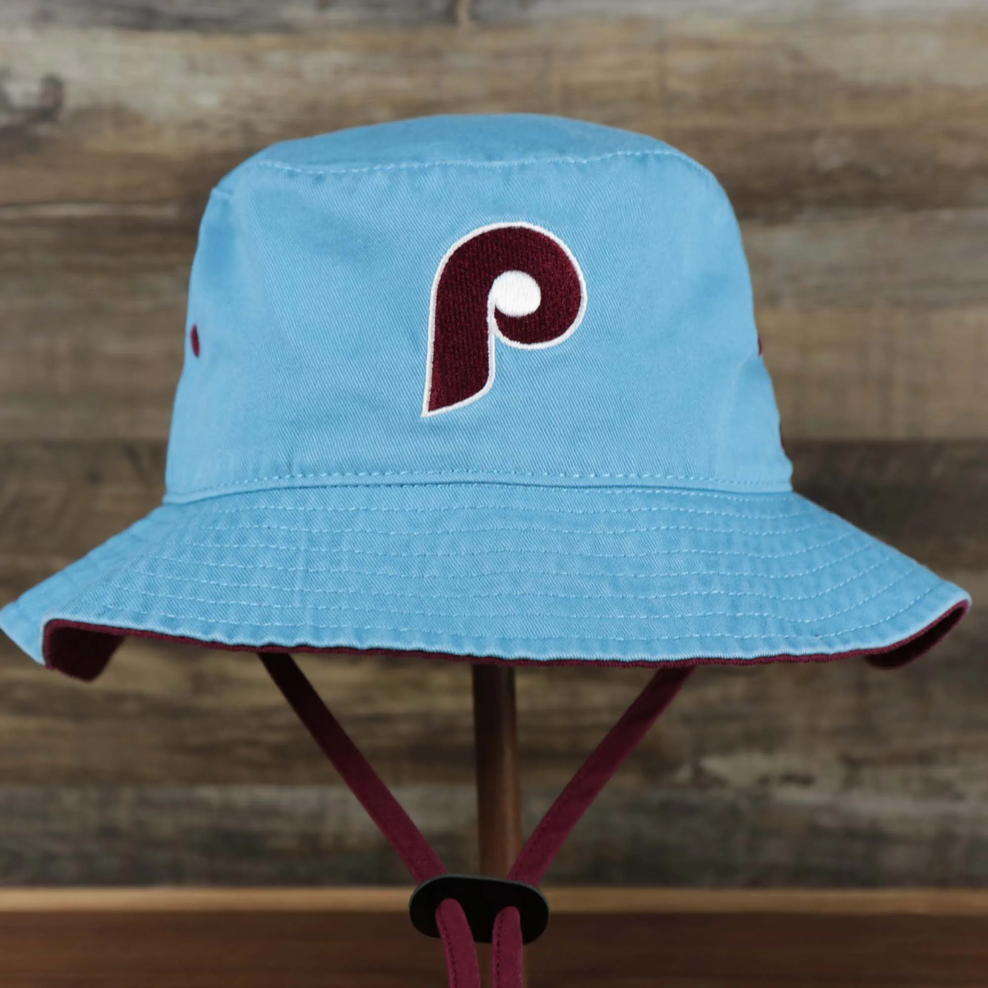 Cooperstown Philadelphia Phillies Vintage 80s Bucket Hat | 47 Brand, Light Blue