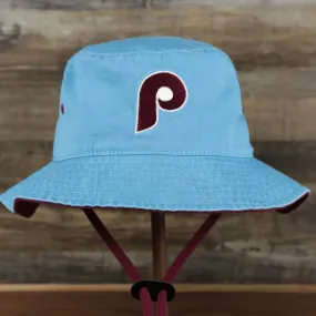 Cooperstown Philadelphia Phillies Vintage 80s Bucket Hat | 47 Brand, Light Blue