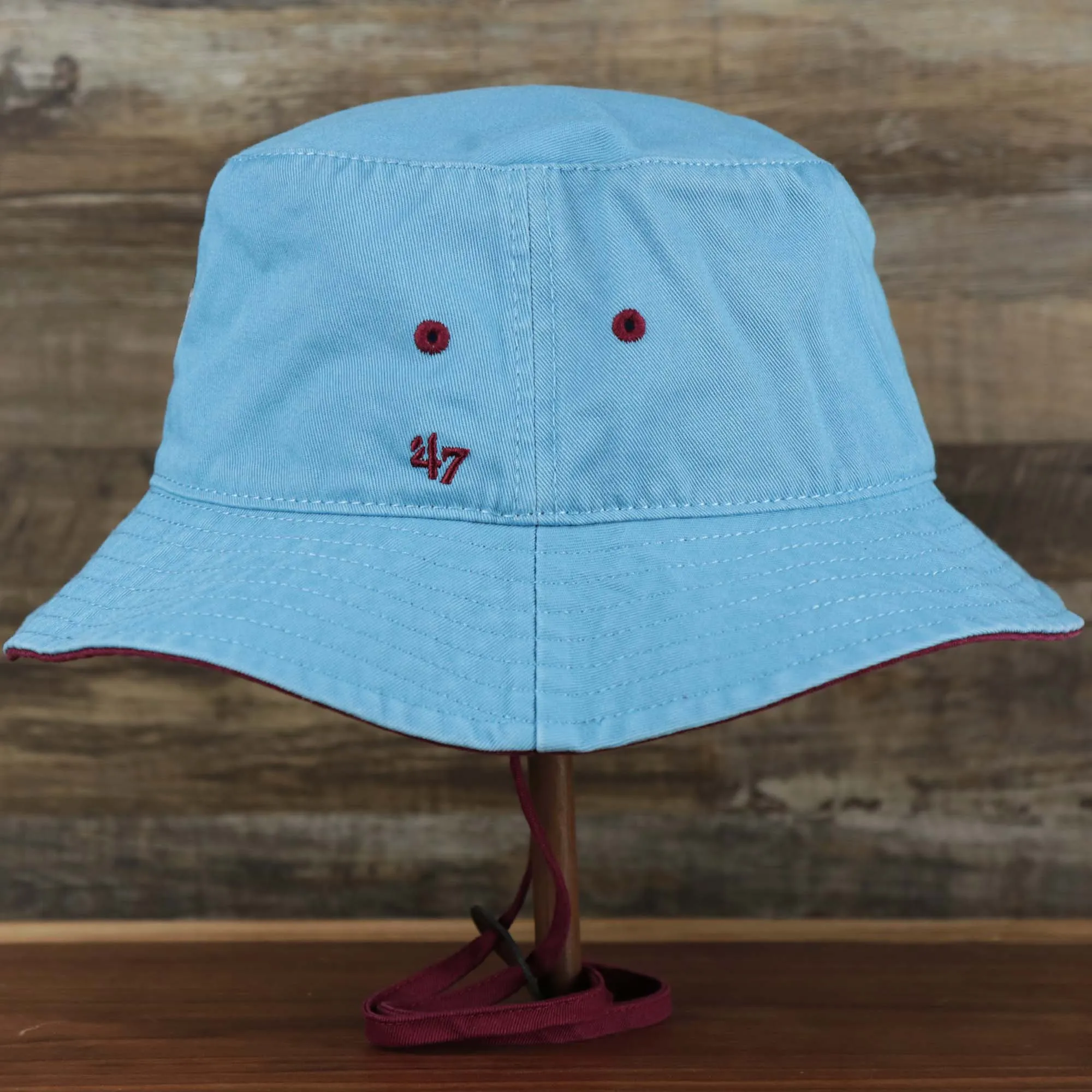 Cooperstown Philadelphia Phillies Vintage 80s Bucket Hat | 47 Brand, Light Blue