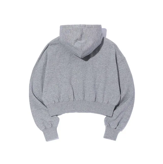 CRITIC  |Long Sleeves Cotton Logo Cropped Tops Hoodies & Sweatshirts