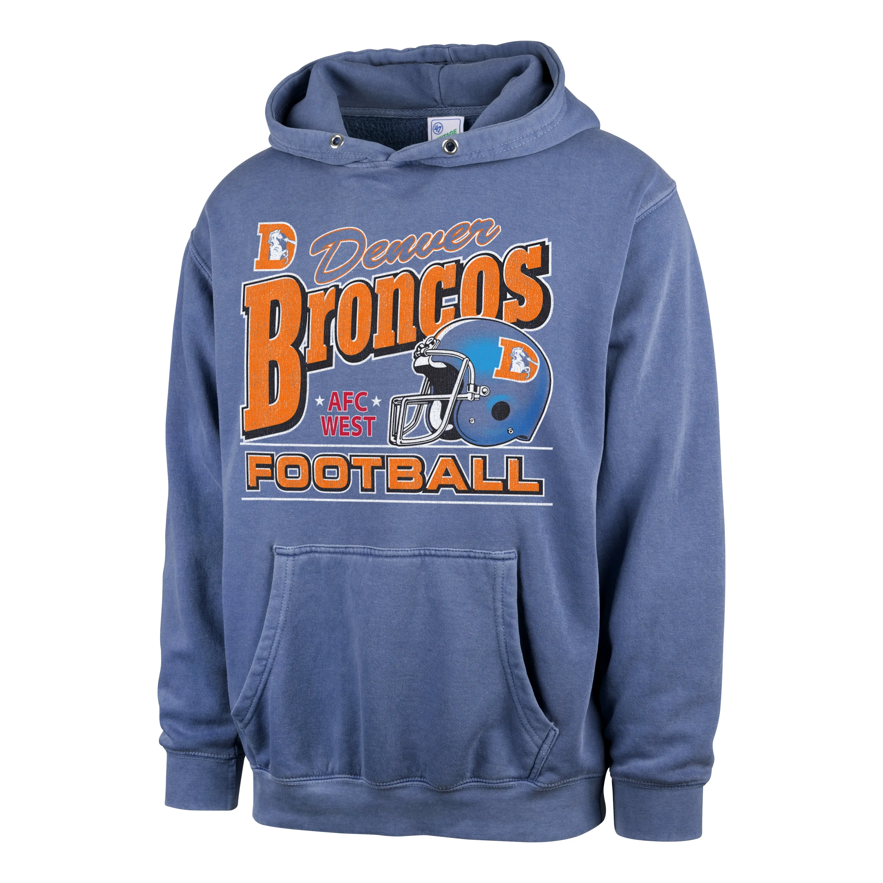 DENVER BRONCOS HISTORIC SUN FADE '47 PIERCE HOOD