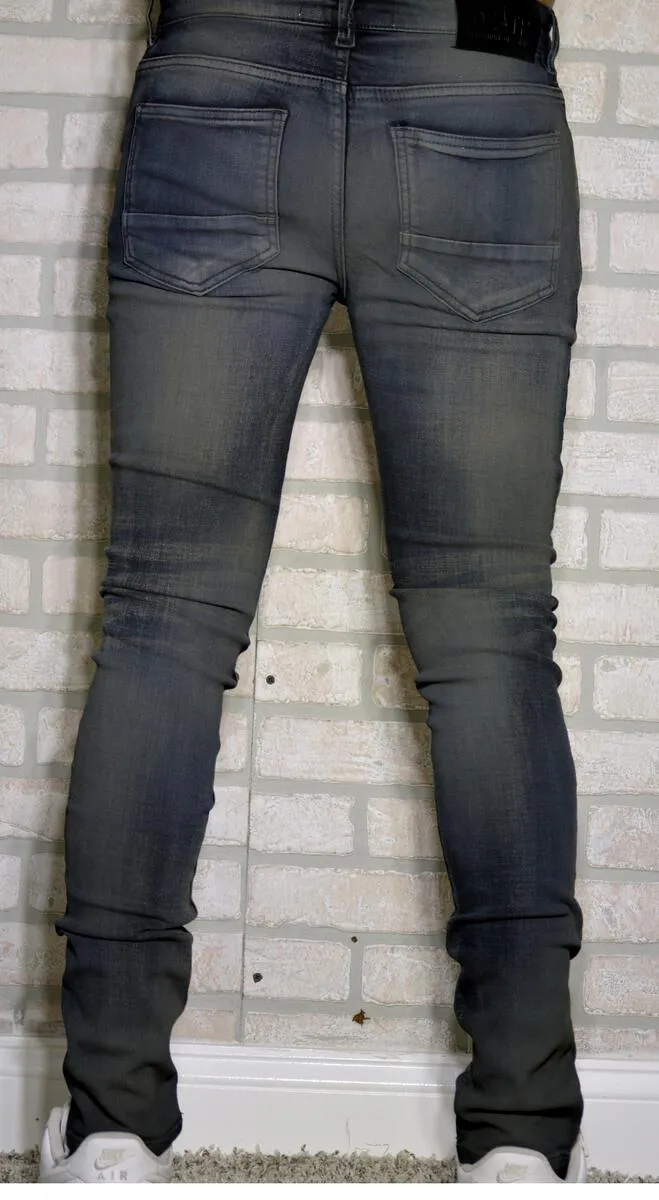 DZTR SUPER STRETCH DENIM - SLIM FIT - BLACK SHADOW