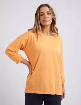 Elm Annie 3/4 Sleeve Tee - Mango Tango